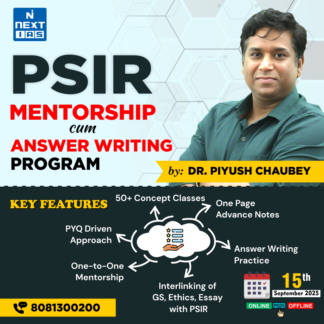 PSIR MENTORSHIP cum ANSWER WRITING PROGRAM 2026