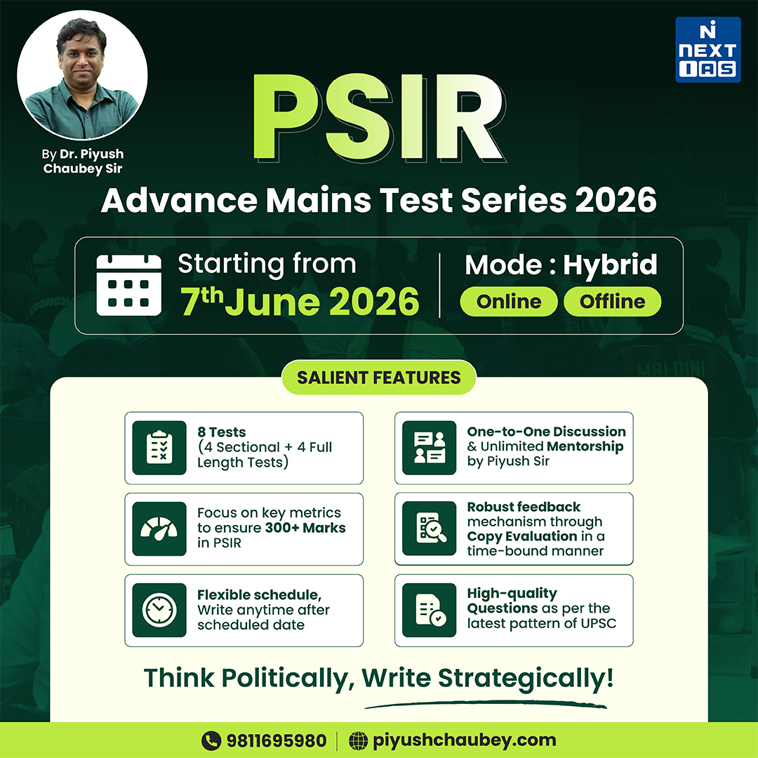 PSIR Advance Mains Test series 2026