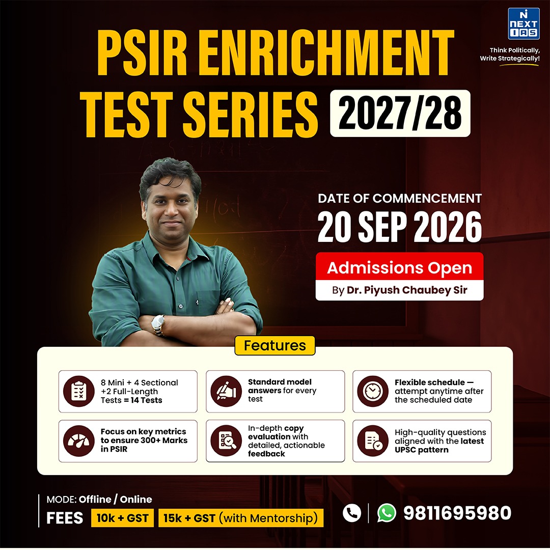 PSIR Enrichment Test series 2027/2028